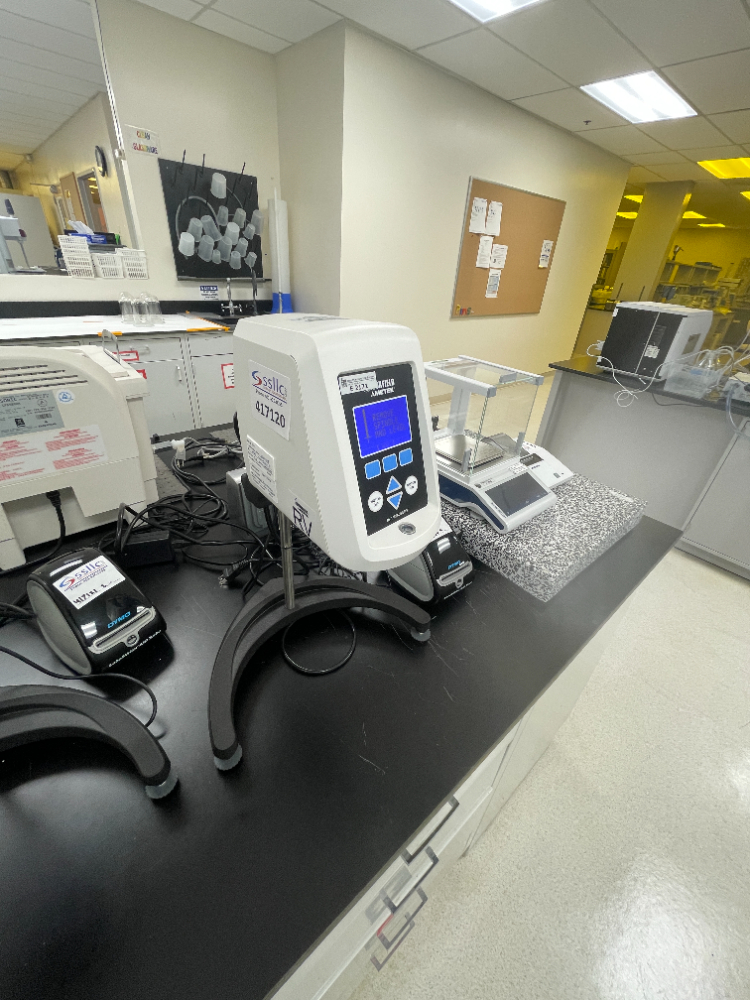 Image of Brookfield AMETEK DV1 Viscometer with Label Printer